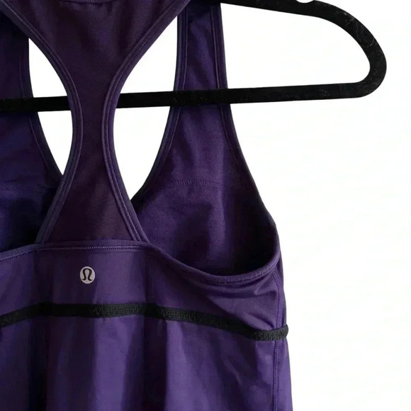 Lululemon Athletica Purple Commit Tank Top Stretch Athleisure Size 6 - Picture 8 of 9